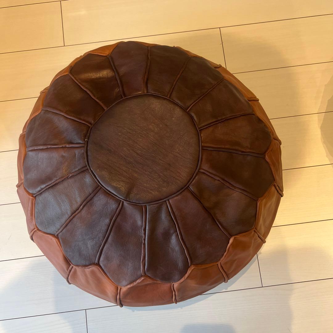 モロッコプフパイピングオットマン2色①