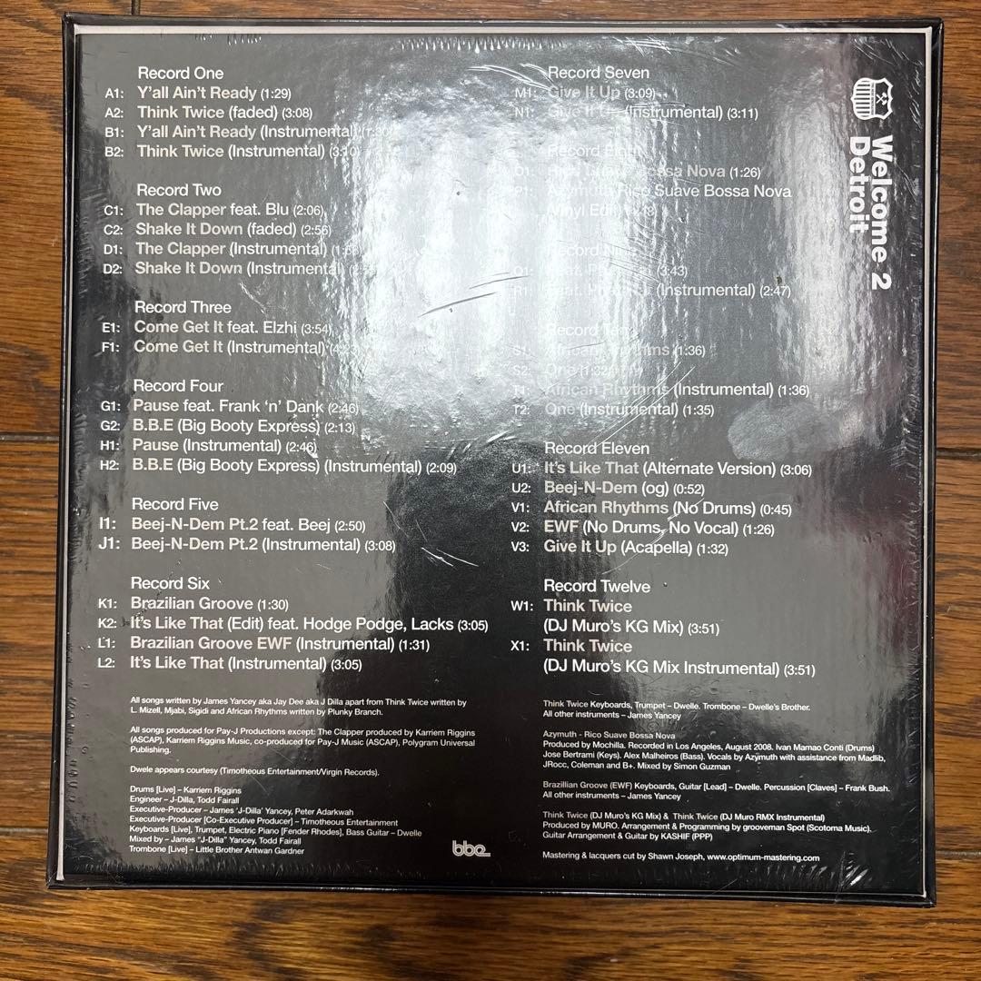 新品J Dilla Welcome2 Detroit 20周年記念12枚BOX