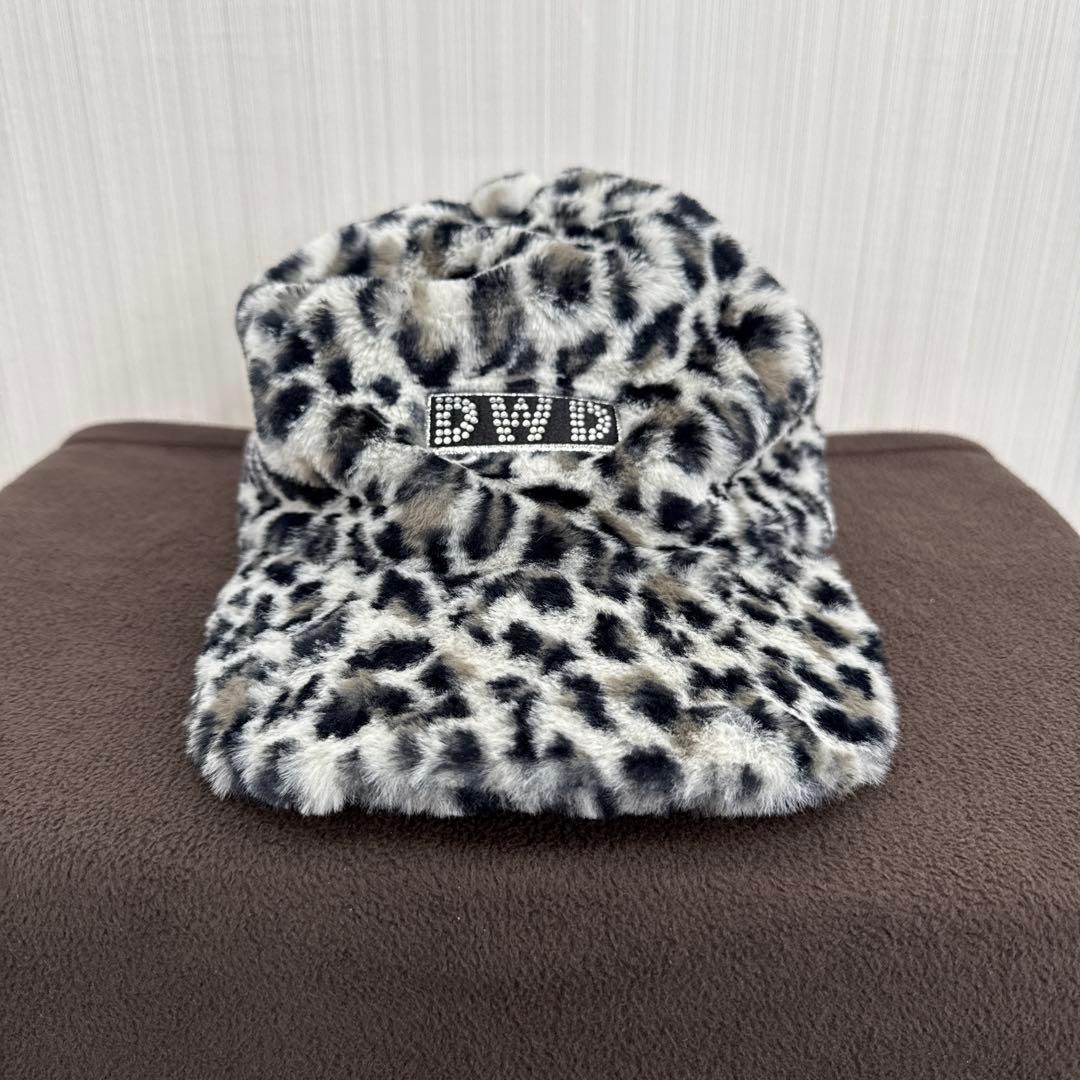 ダンスウィズドラゴン　キャップ　もこもこ　レオパード