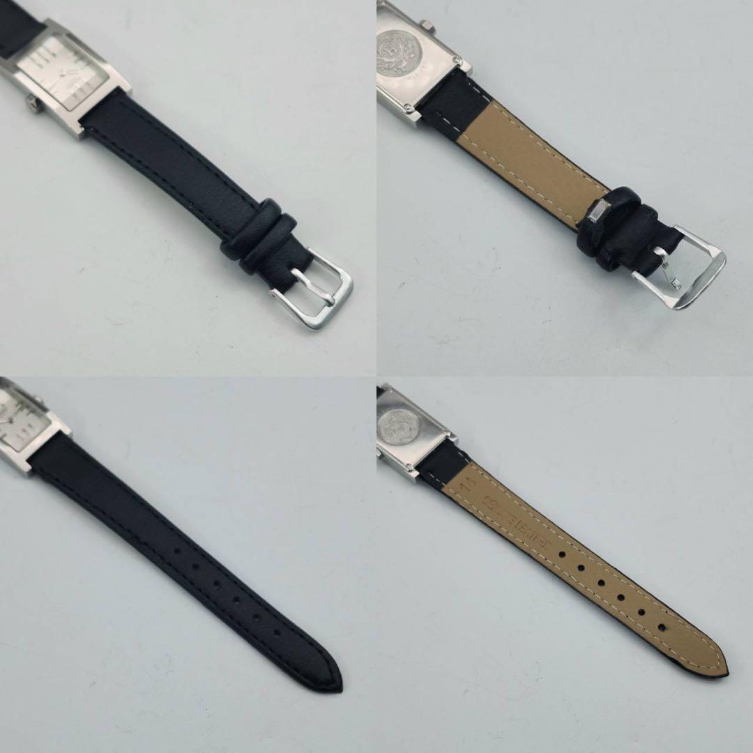 新品ベルト✨　エルメス　タンデム　カットガラス　白文字盤　クォーツ 付属品有り