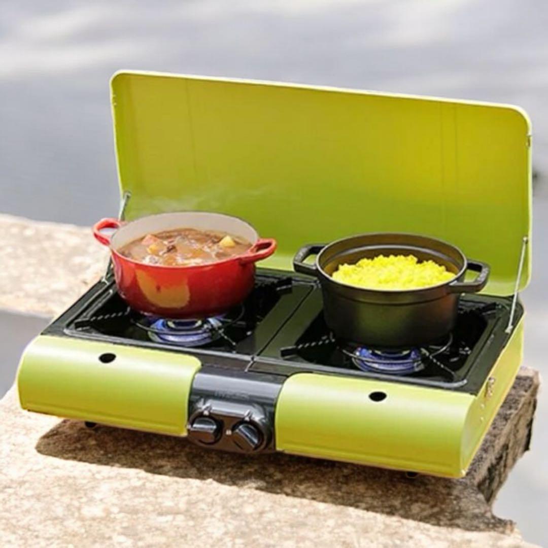 新品未使用　イワタニ　二口カセットコンロ