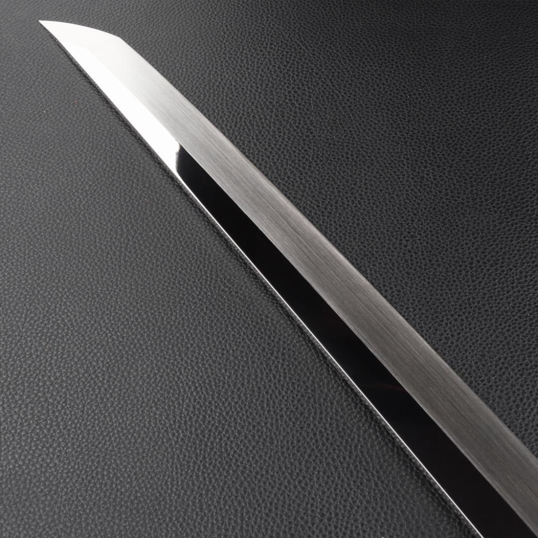 11045先丸柳刃包丁 尺三刺身包丁鏡面仕上げ刃は究極の切れ味 黒檀黒水牛八角柄