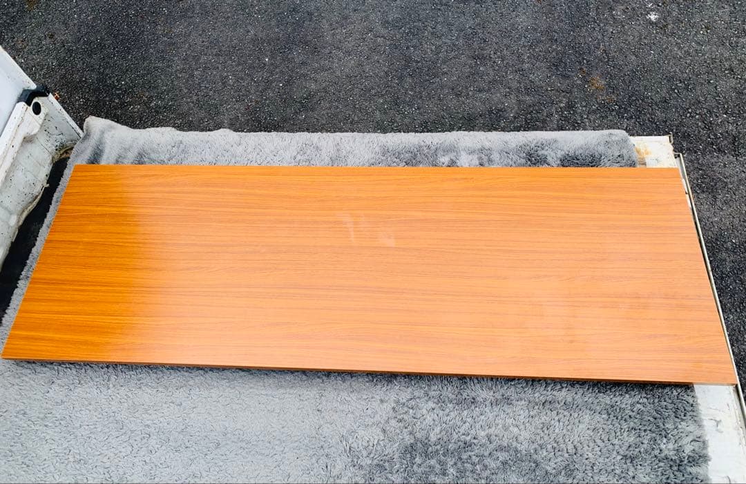 ★会議テーブル ブラック×ブラウン 1800×600×700 Used★