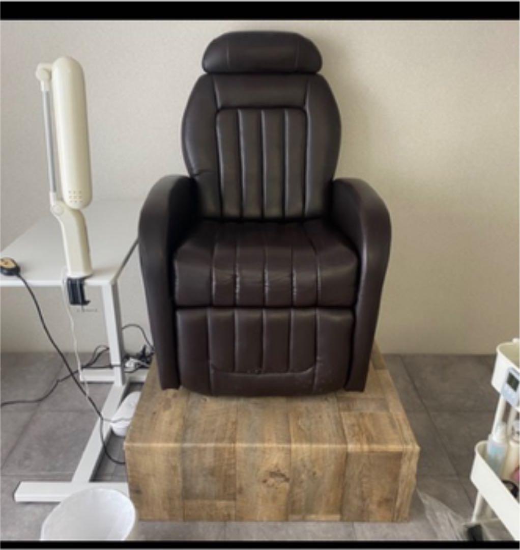 ポルテ　リクライニングチェア 電動　ネイルチェア フットチェア