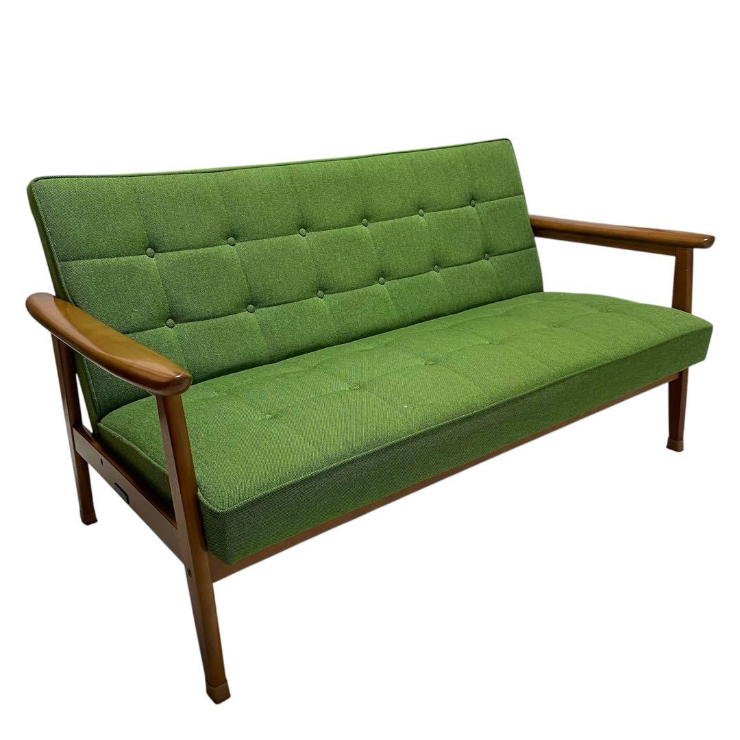 カリモク60 Kチェア 2シーター タープグリーンkarimoku60 ソファ