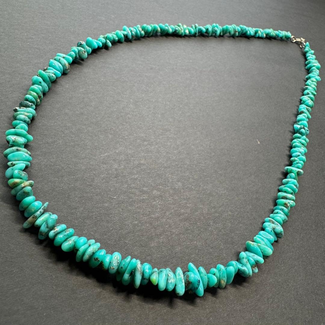【60㎝ モレンシーターコイズ】インディアンジュエリー ネックレス