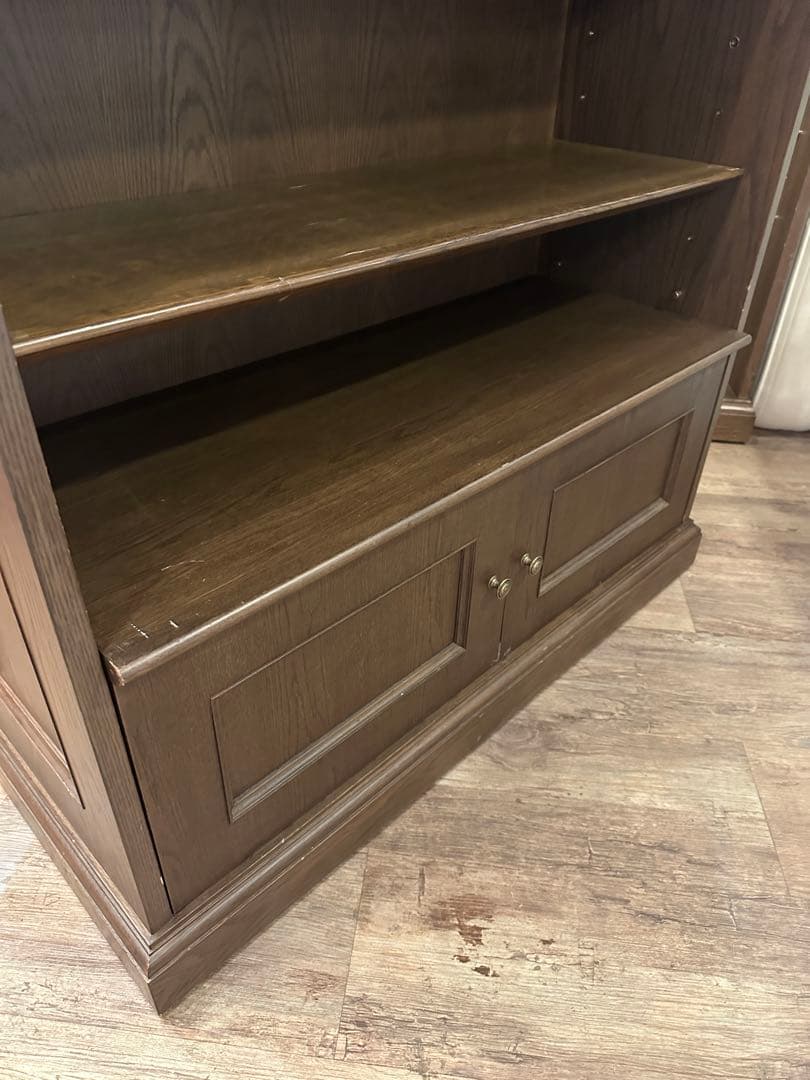 【東京都23区配送無料】アンティーク　大型　本棚　ブックケース　飾り棚　シェルフ