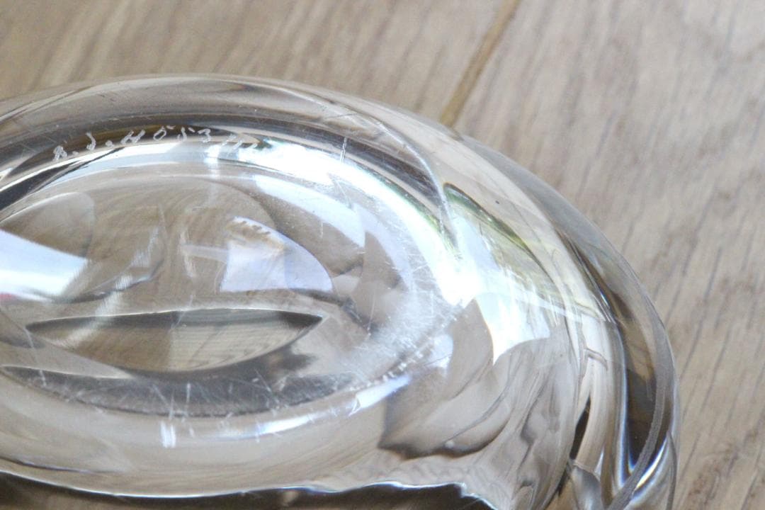 Erik Hoglund エリックホグラン クリスタルガラス ボウル 鳥