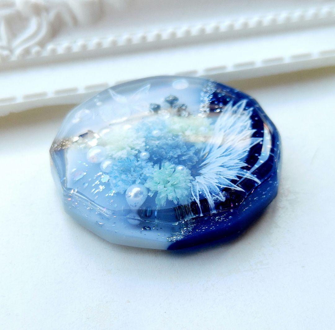 【1626】レジン　ヘアゴム　ポニーフック　ブロ―チ　ハンドメイド