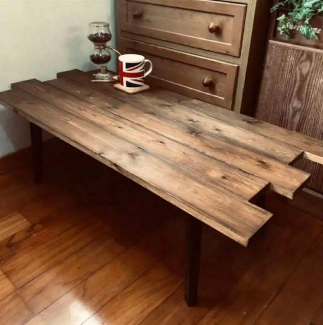 デザイン収納テーブル　折りたたみ　ウォルナット