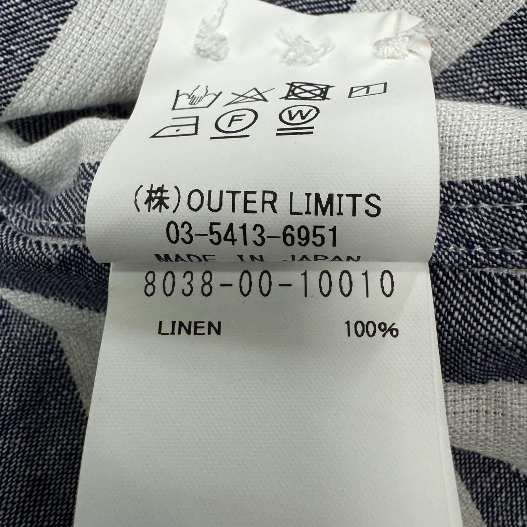 【美品】Nigel Cabourn ブリティッシュオフィサーズシャツ-リネン52