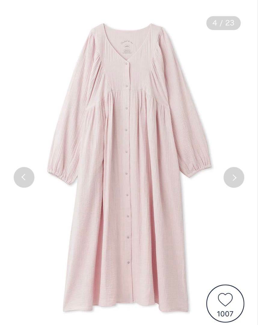 ジェラートピケ　マタニティガーゼワンピース　ピンク　新品未使用