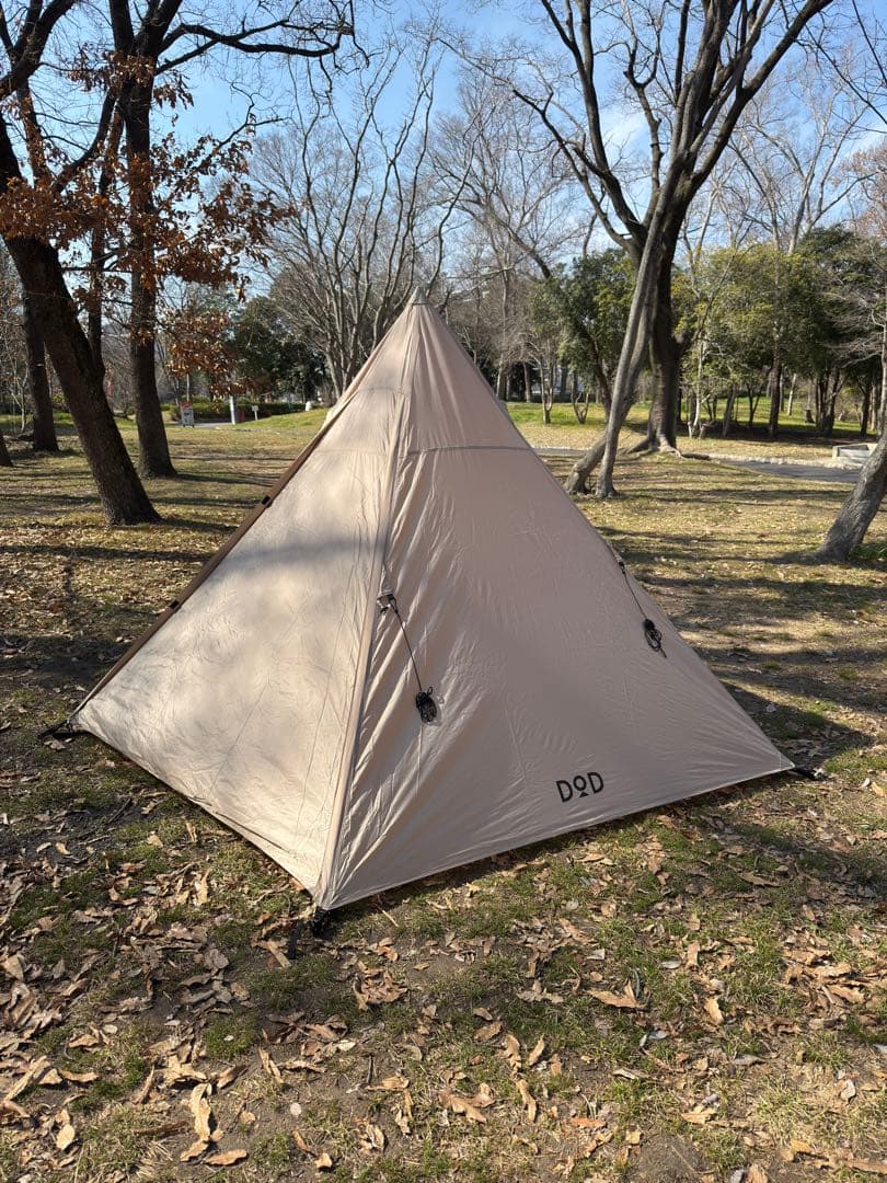 DOD(ディーオーディー) ライダーズワンポールテント グランドシート、おまけ付