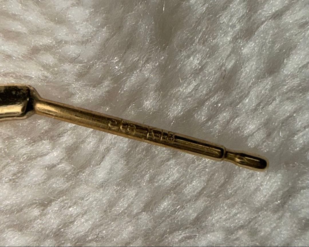 ete k18 ゴールド フープピアス