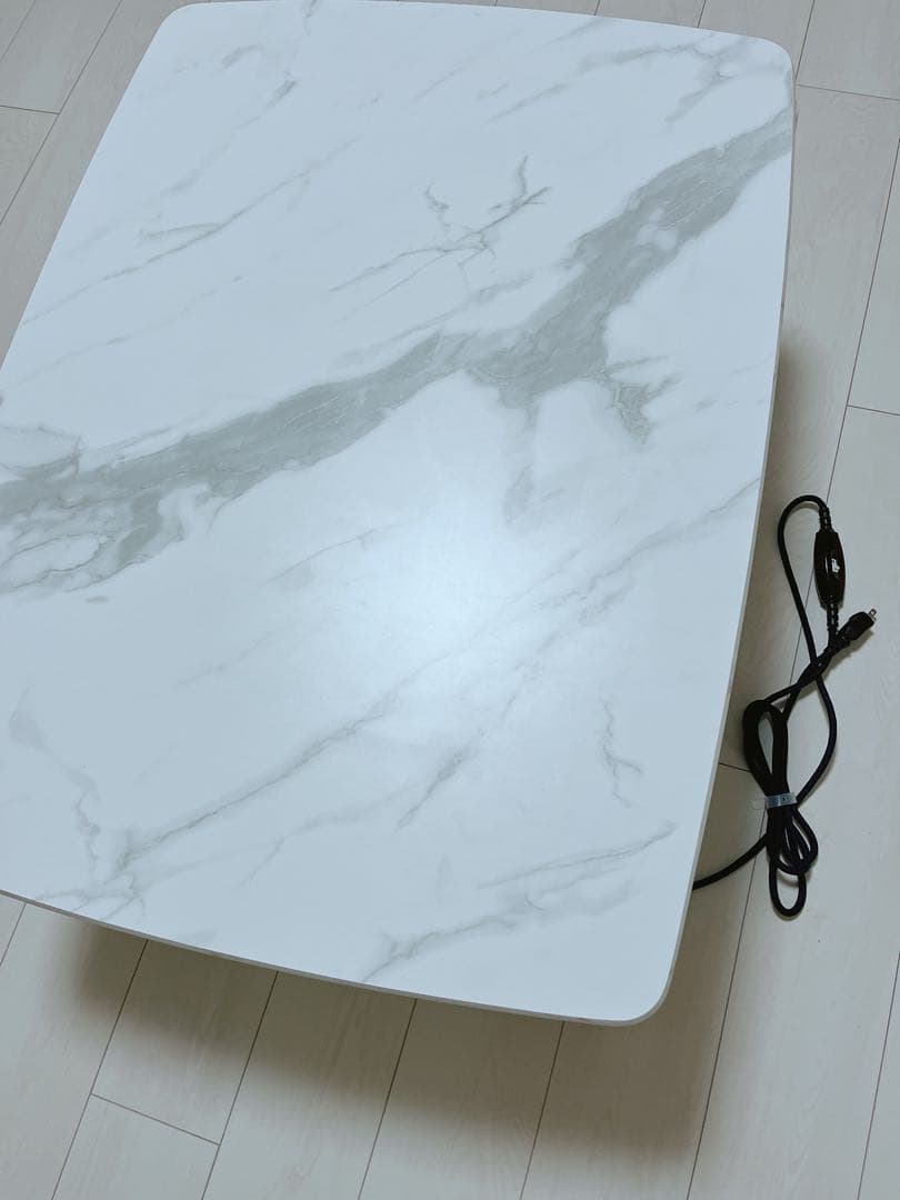 Francfranc 大理石調こたつ、こたつ布団セット