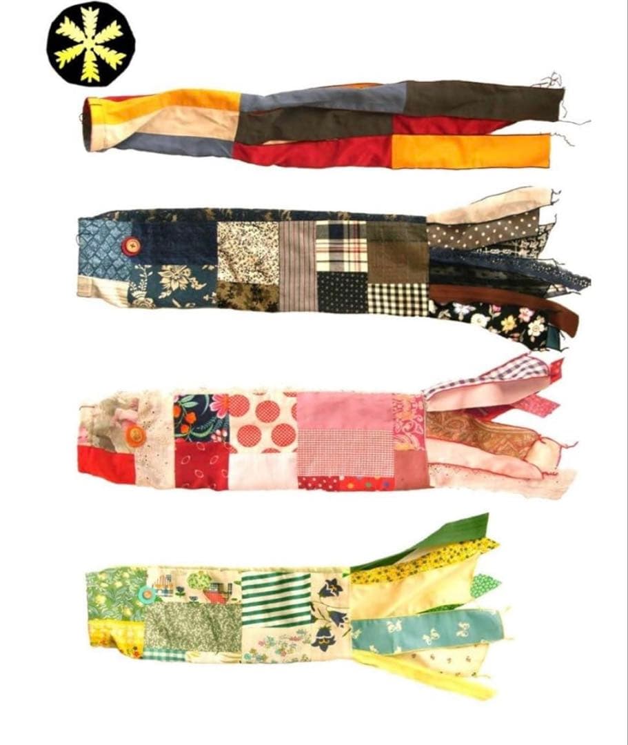 世界にたった一つのパッチワークこいのぼり（５点セット）