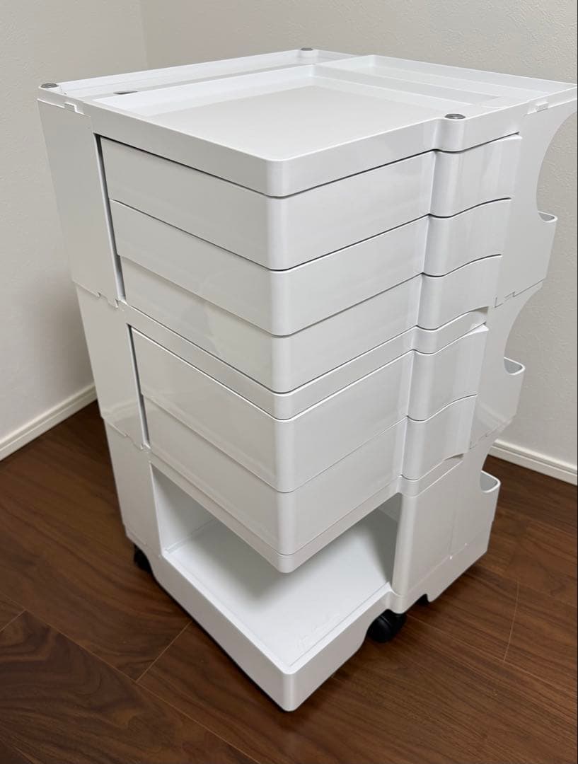 正規品 ジョエ・コロンボ　ボビーワゴン 3段5トレイ ホワイト