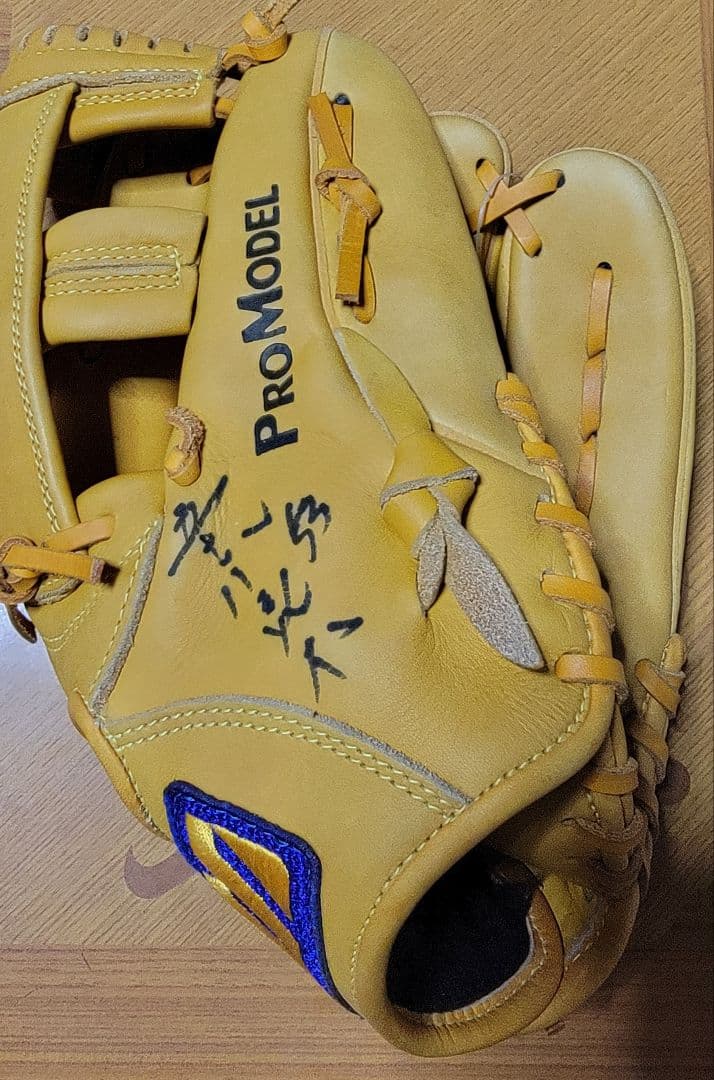 サイン入り野球用グローブ