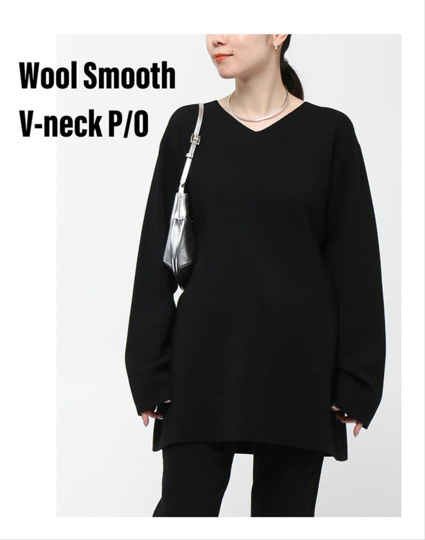 タグ付　AP STUDIO WOOL SMOOTH VNECK PULLOVER