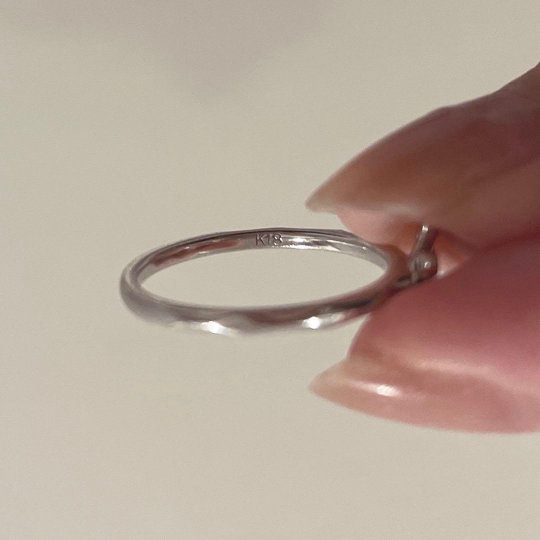 ヴァンドーム青山　ダイヤモンド　リング　フラワー　K18