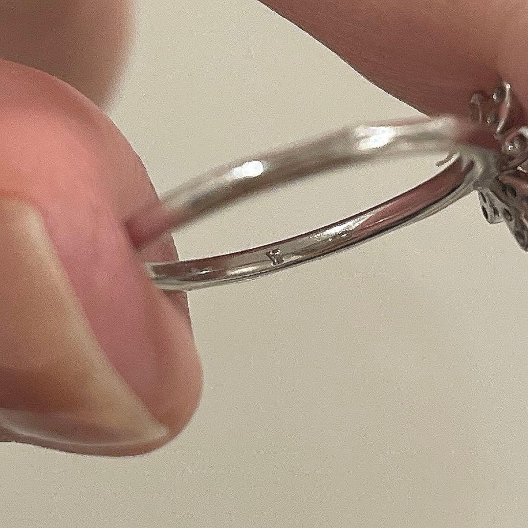 ヴァンドーム青山　ダイヤモンド　リング　フラワー　K18