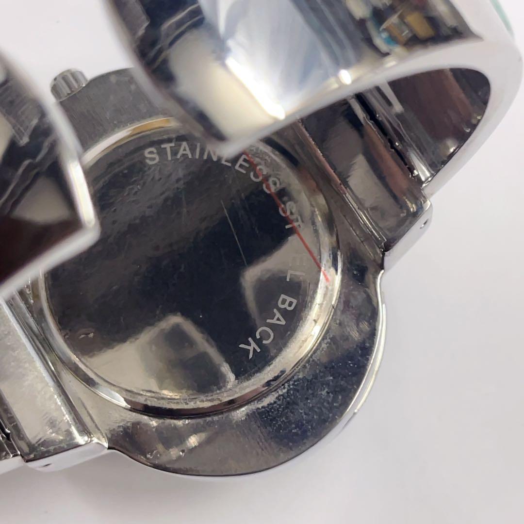 Liebe リエベ シェル文字盤 ターコイズ クリスタル 開閉式 バングル時計