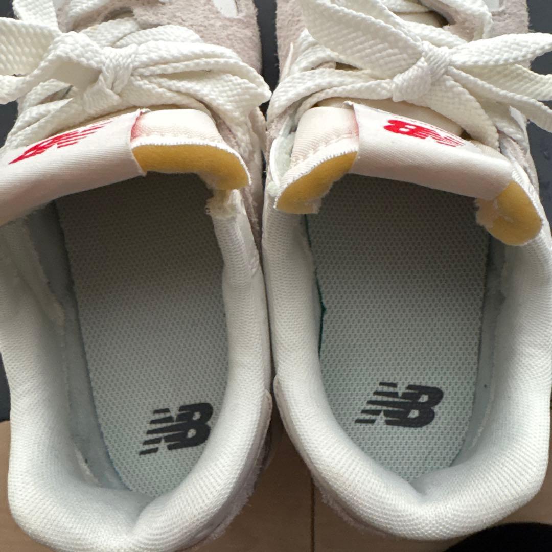 ニューバランス WL574ZQD 23.5cmレディース厚底スニーカー ホワイト