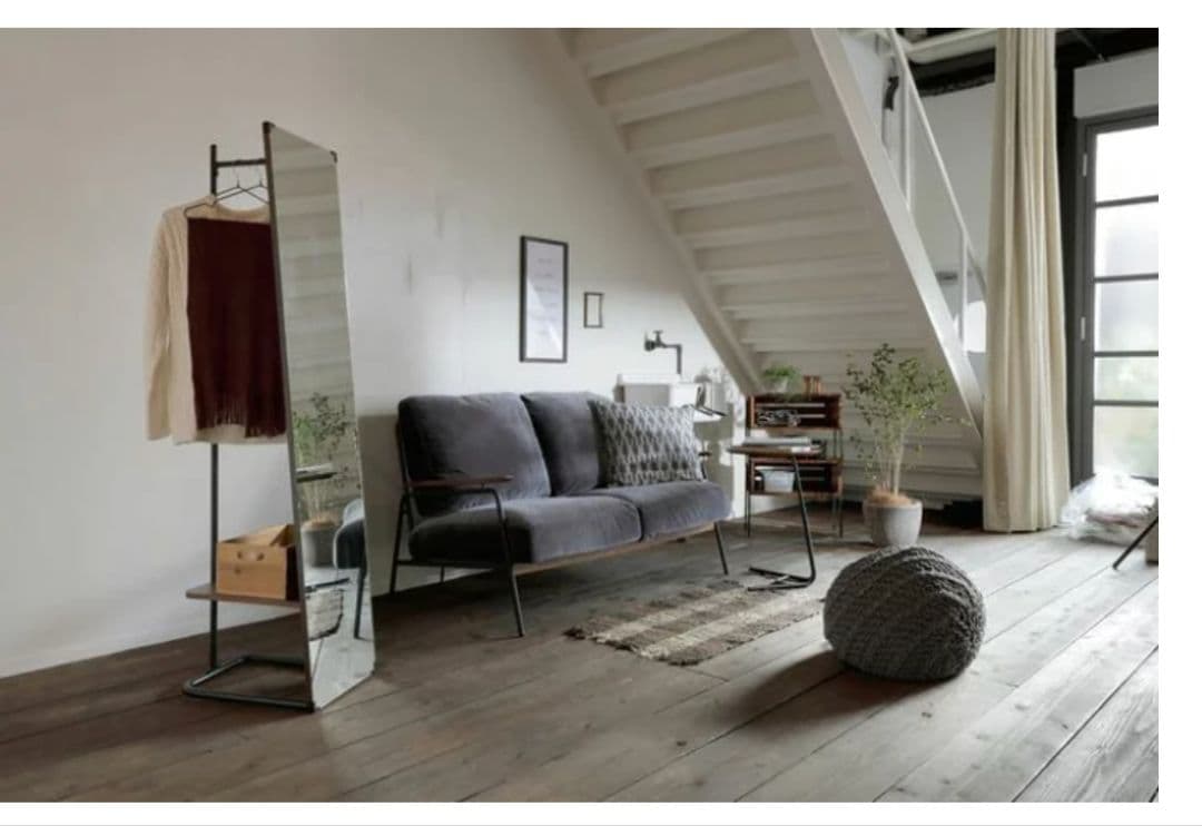 値下げ！(引き取り限定)anthem ミラー付 ハンガーラック