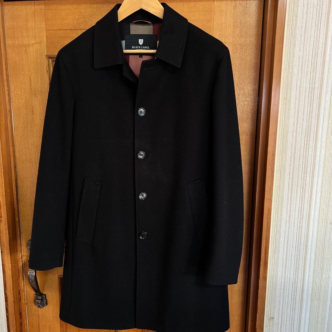 BLACK LABEL CRESTBRIDGEチェスターコート L 黒 美品