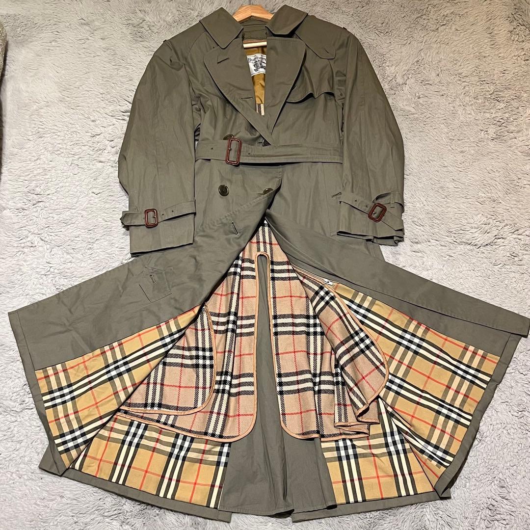 Burberrys ロングトレンチコート ノバチェック ライナーベルト付