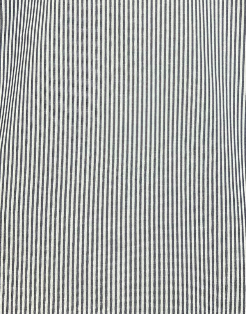 【新品同様】 LUIGI BORRELLI ワイドカラーシャツ 39 M 白×紺