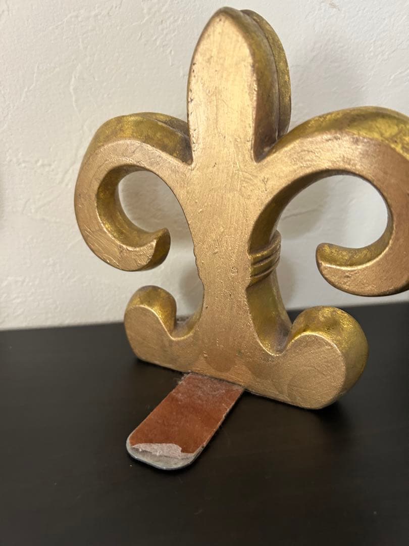 フルールドリス　ユリの紋章　ブックエンド　ブックスタンド　ビンテージ