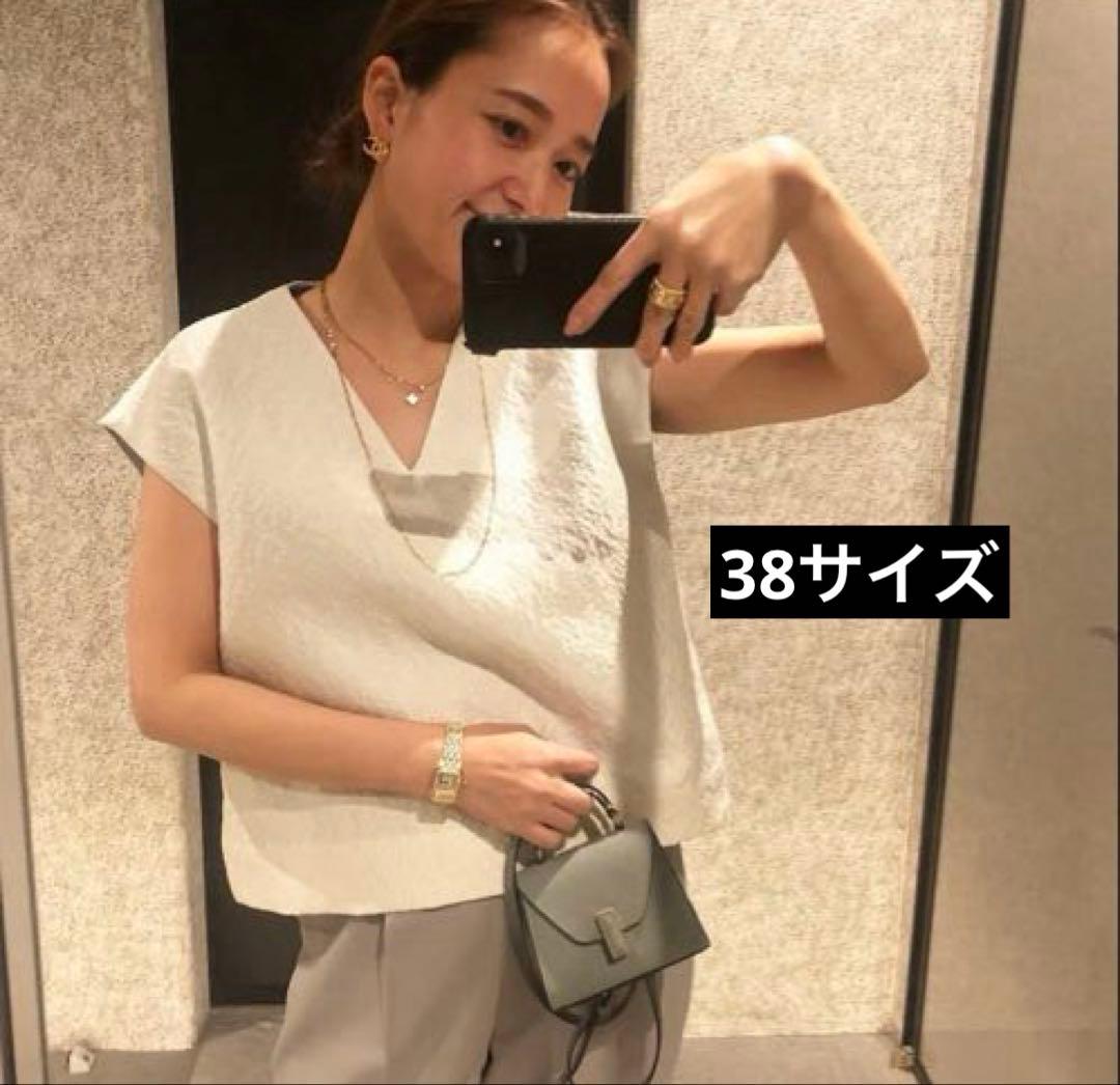 yori シロコン ミモザショートブラウス ホワイト 38