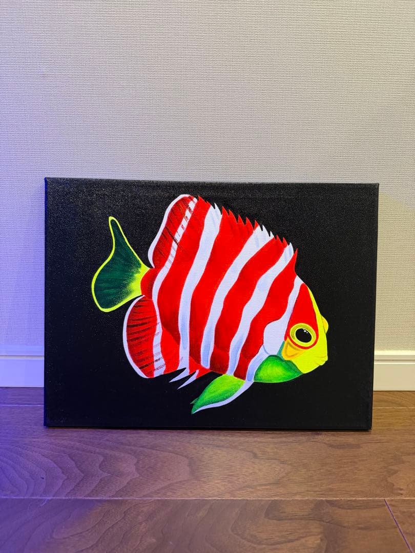 【オリジナル丙烯蛍光画】海の世界シリーズ40×30cm（現品販売）
