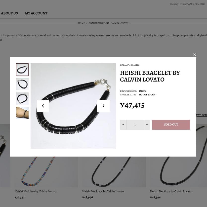  LOVATO ヒシブレスレット ブラックジェット/シルバーチップ