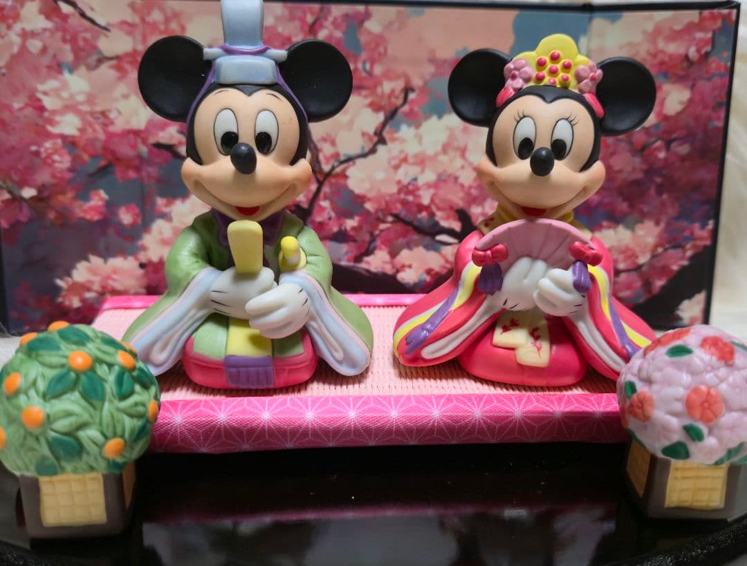 ミッキー ミニー 雛人形 約15cm