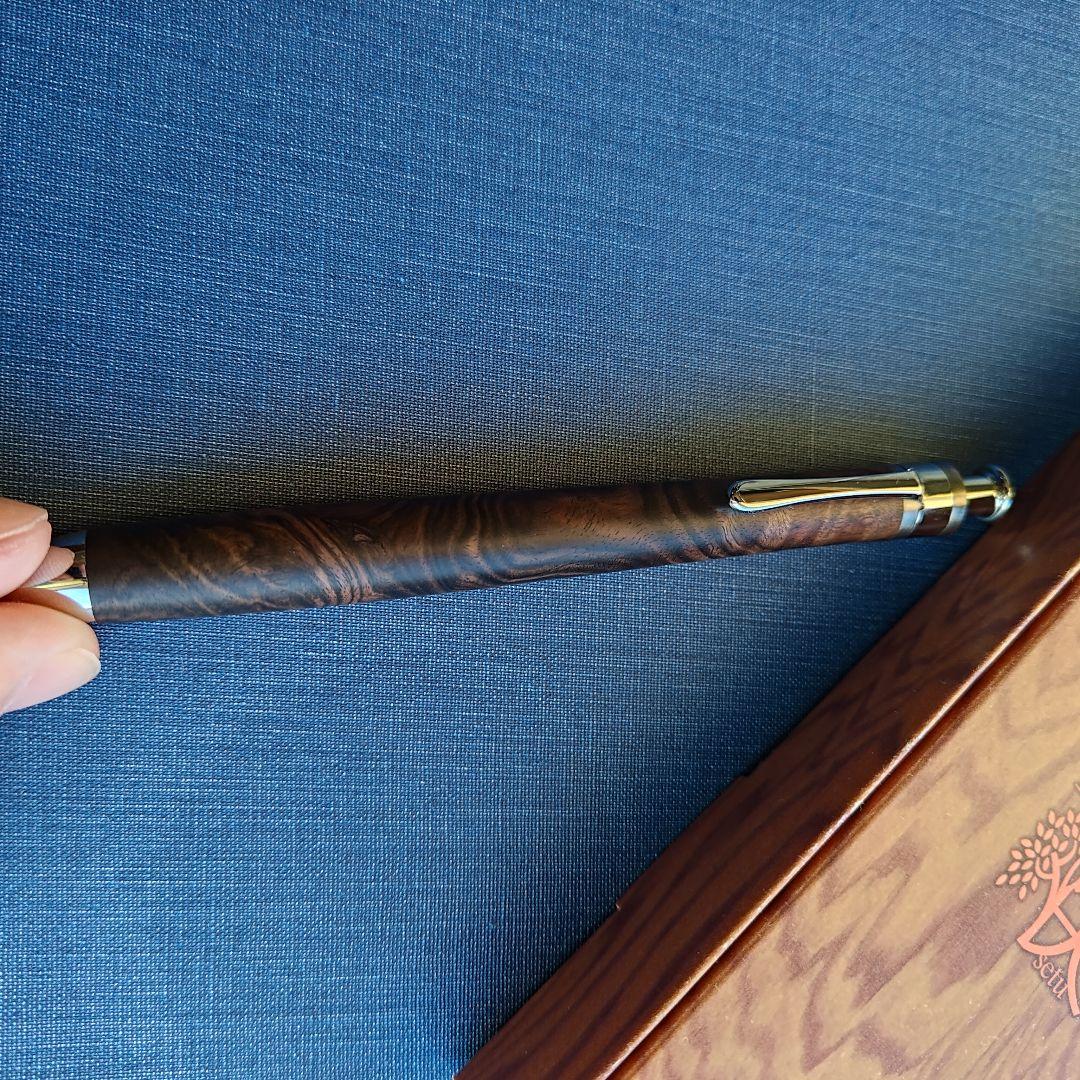 工房楔　黒檀こぶ杢　シャープペンシル　0.5mm