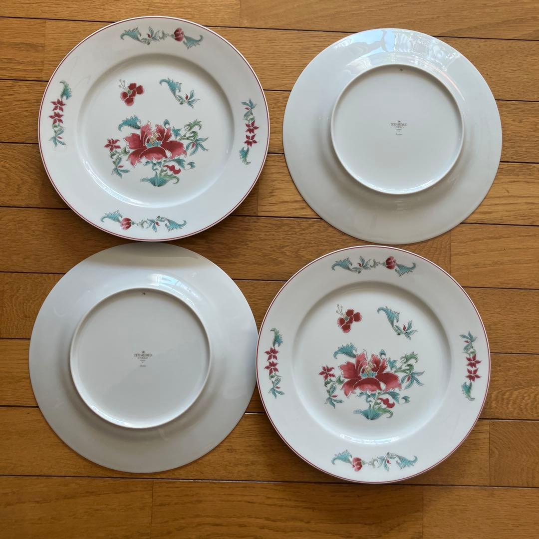 BERNARDAUD 花柄 食器セット 4枚
