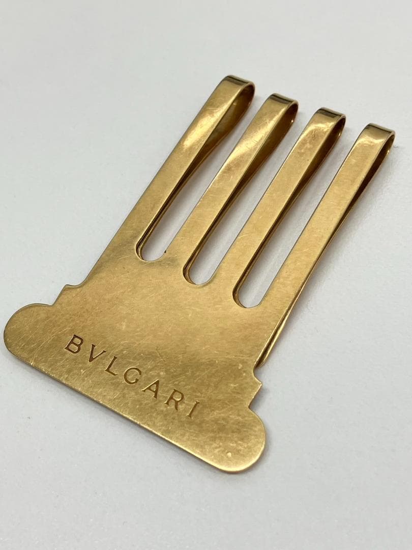 K18 ブルガリ　金無垢　マネークリップ 750刻印　希少　レア　16.8g