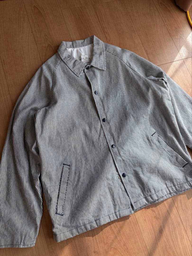 80s ヒッコリーストライプ コットンコーチジャケット USA製