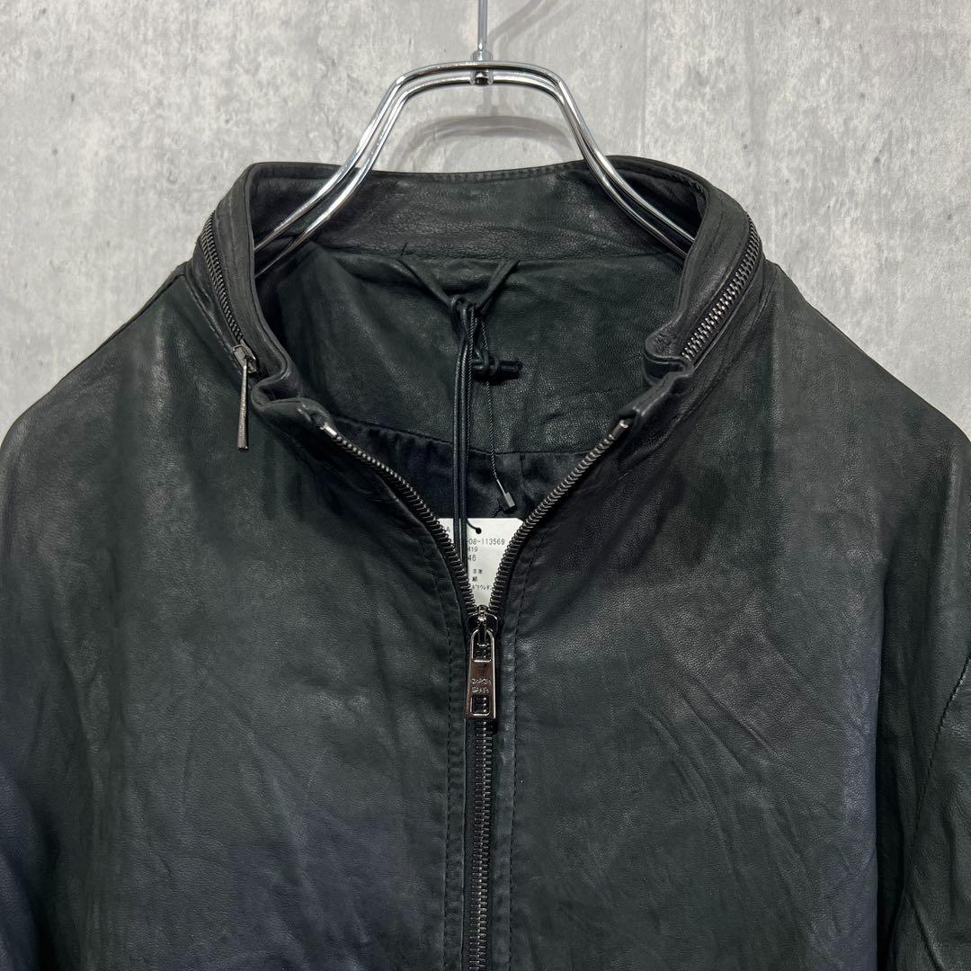 【新品定価22万】GIORGIO BRATO ラムレザージャケット ブラック46
