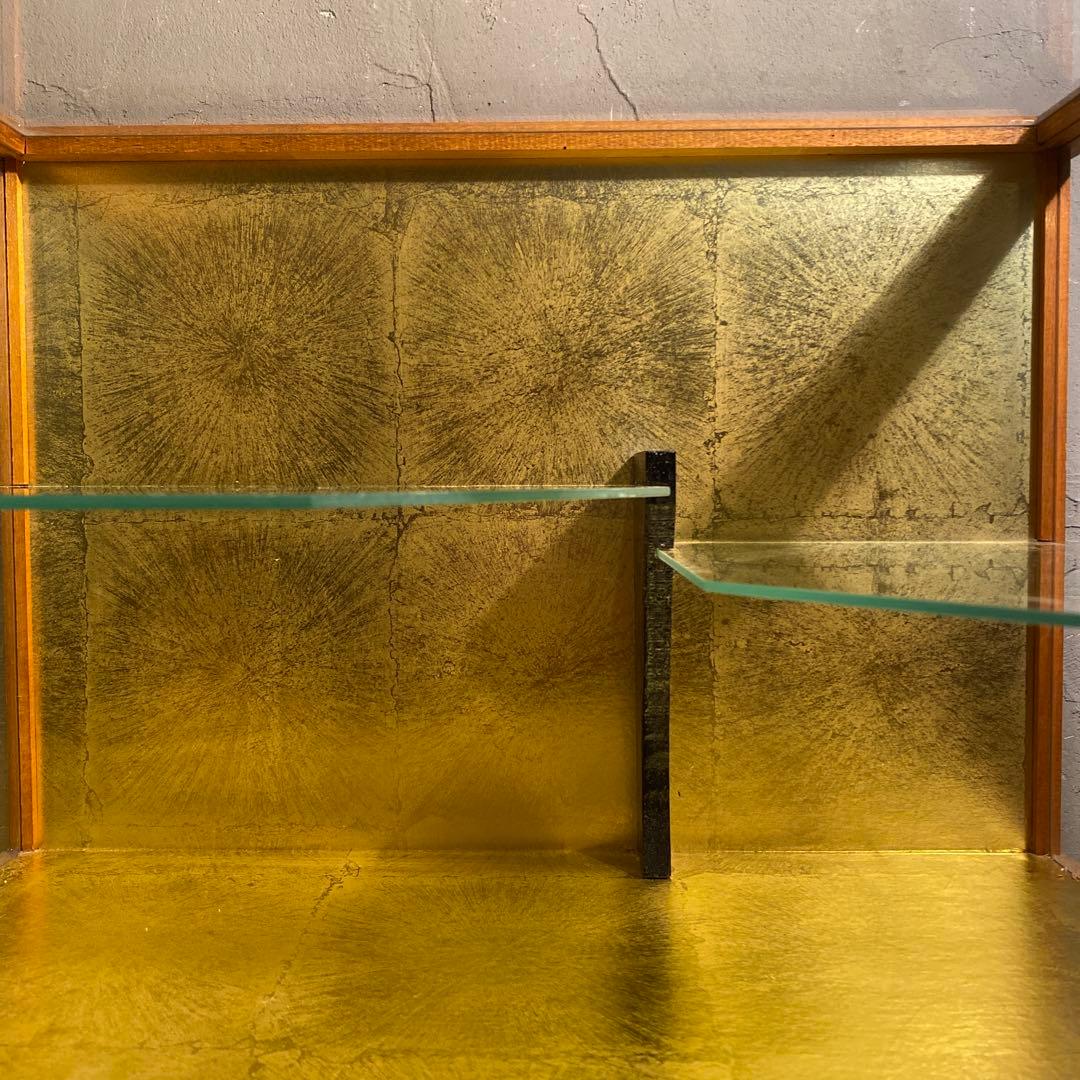 昭和レトロ 二段ショーケース 飾り棚 和家具 インテリア 什器 コレクション用