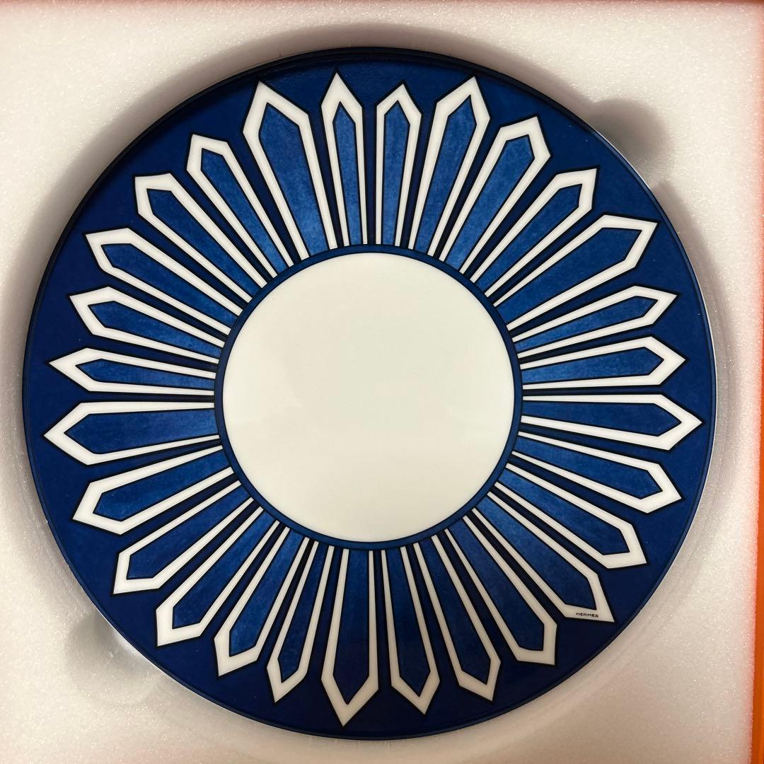 エルメス　ブルーダイユール　ディナープレート　27.5cm