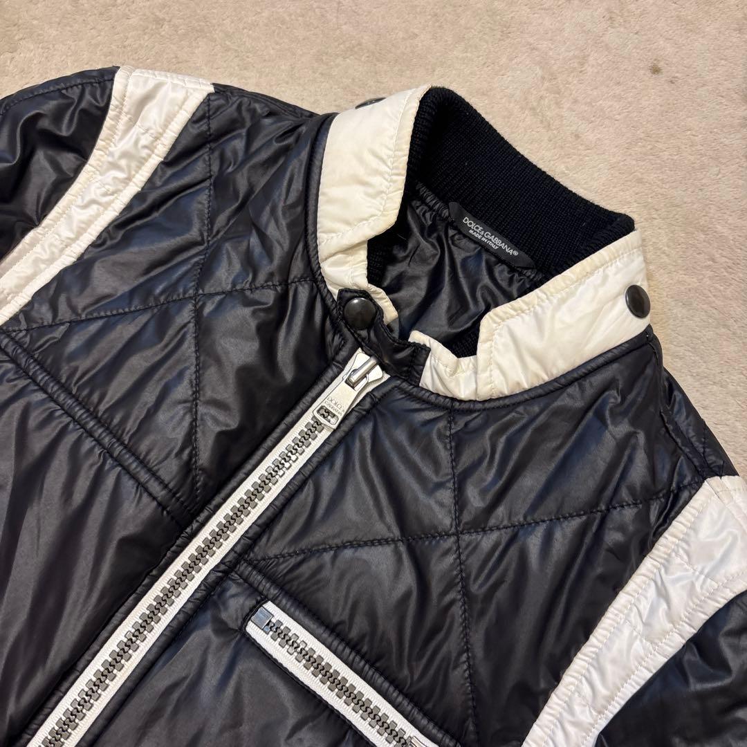 dolche&gabbana キルティング ライダースジャケット archive