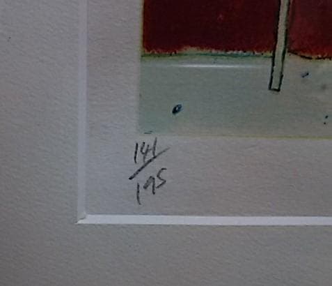 アノラスペンス　Annora Spence　版画　竹馬の紳士