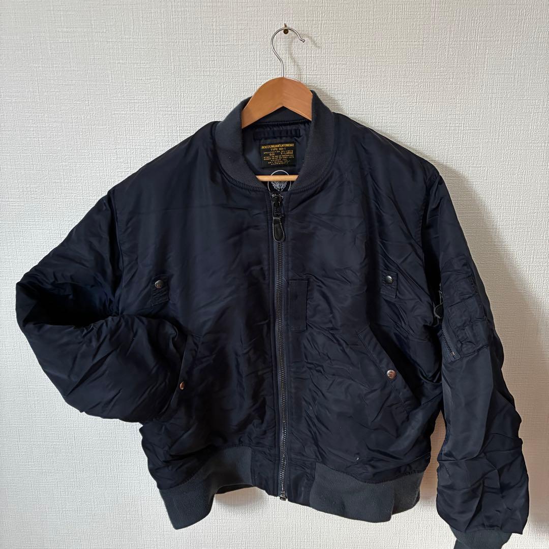 WAIPER.inc MA-1 フライトジャケット ネイビー　XL