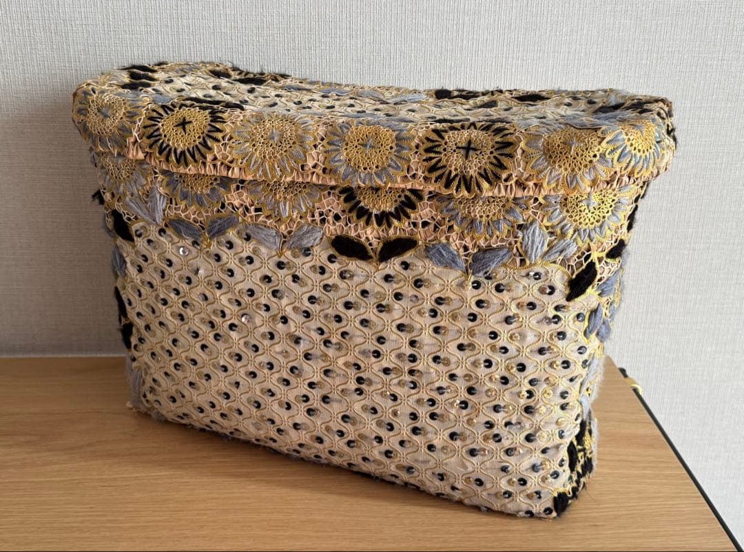 かぎ編みバスケット収納