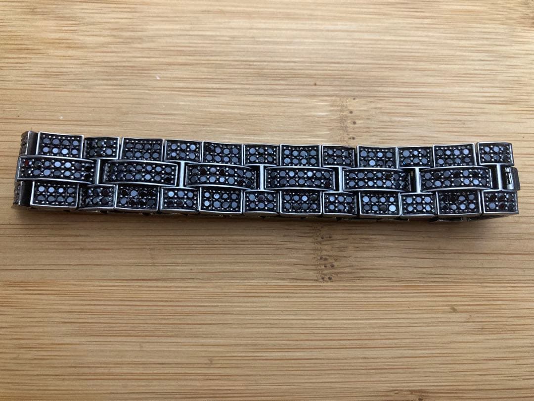 avalanche 925 ブラックシルバー ブレスレット アバランチ