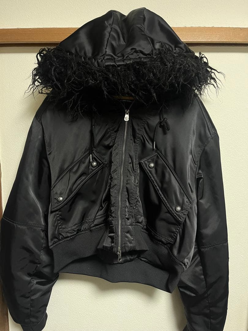 ジャケット・アウター Rosen Kreuz CROPPED 2WAY FUR HOOD MA-1