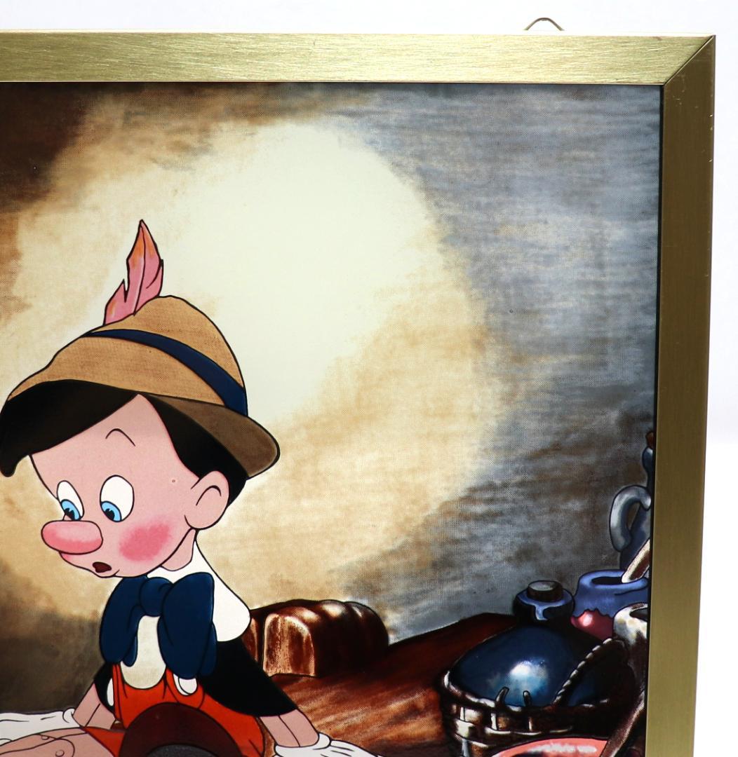 ピノキオとジミニー ディズニー公式 ヴィンテージ ステンドグラス 数量限定
